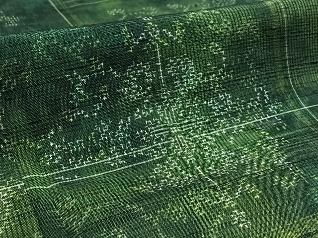 平和屋着物▽上質な紬 単衣 正倉院花文 正絹 逸品 AAAZ7818jhの通販は