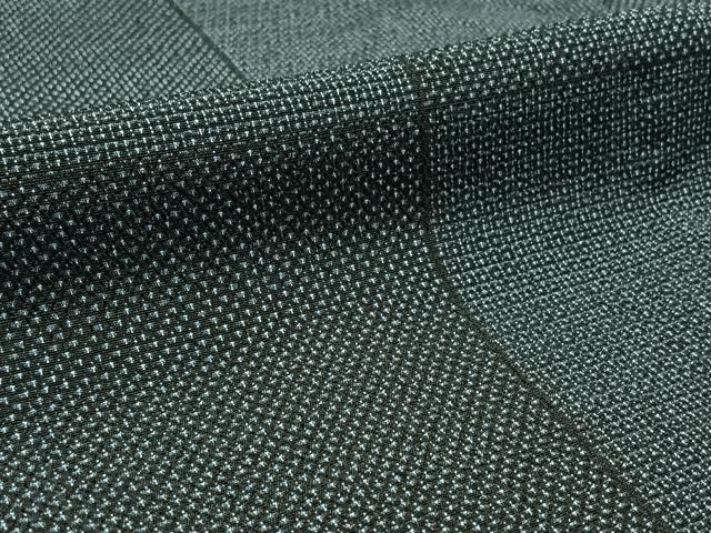 平和屋着物▽訪問着 本塩沢 単衣 横段吉祥文 正絹 逸品