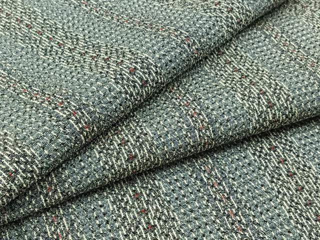 平和屋着物▽本塩沢　単衣　縞　正絹　逸品　AAAZ7821jh