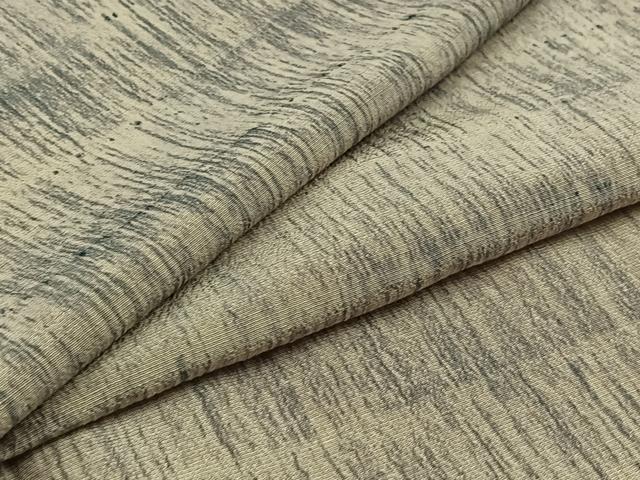 平和屋着物▽上質な小紋　単衣　横段文　正絹　逸品　AAAZ7823jh