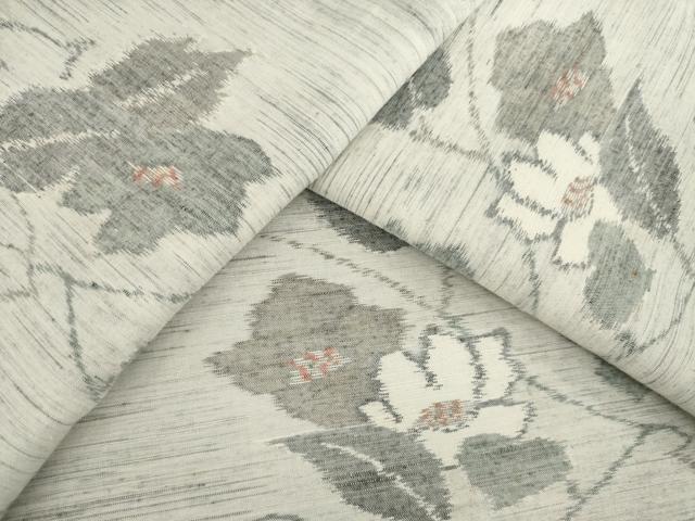 平和屋着物●上質な紬　花蔦草文　やまと誂製　正絹　逸品　AAAZ8093ck