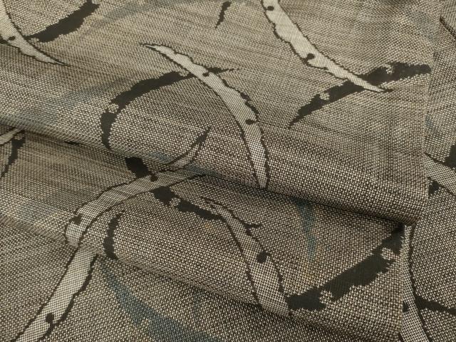 平和屋着物●本場大島紬　カタス9マルキ　雪芝文　正絹　逸品　AAAZ8095ck