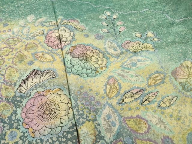 平和屋着物○訪問着 作家物 辻が花 絞り 暈し染め 金彩 正絹 逸品