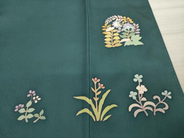 平和屋着物●訪問着　草花文　金銀糸　正絹　逸品　AAAZ8115ck 平和屋着物○訪問着 草花文 金銀糸 正絹 逸品 AAAZ8115ck