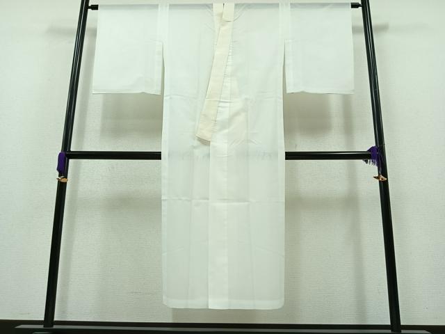 平和屋着物＊夏物　長襦袢　絽　白色　洗える着物　AAAZ8317jh