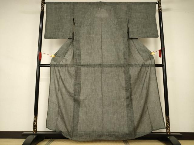 平和屋着物＊夏物　小紋　紗　霞文　正絹　逸品　AAAZ8558jd 平和屋着物＊夏物 小紋 紗 霞文 正絹 逸品 AAAZ8558jd