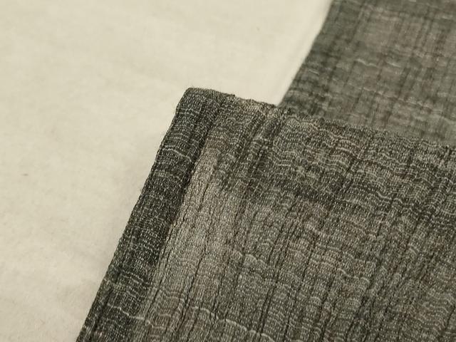 平和屋着物＊夏物　小紋　紗　霞文　正絹　逸品　AAAZ8558jd 平和屋着物＊夏物 小紋 紗 霞文 正絹 逸品 AAAZ8558jd