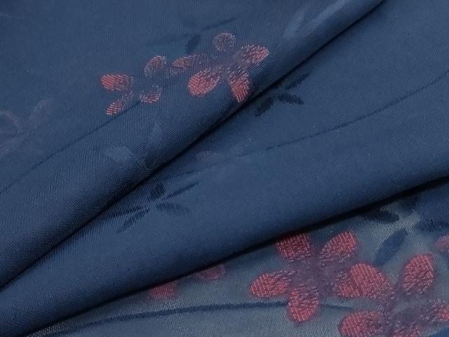 平和屋着物＊夏物　小紋　紗　芝花文　正絹　逸品　未使用　AAAZ8564jd