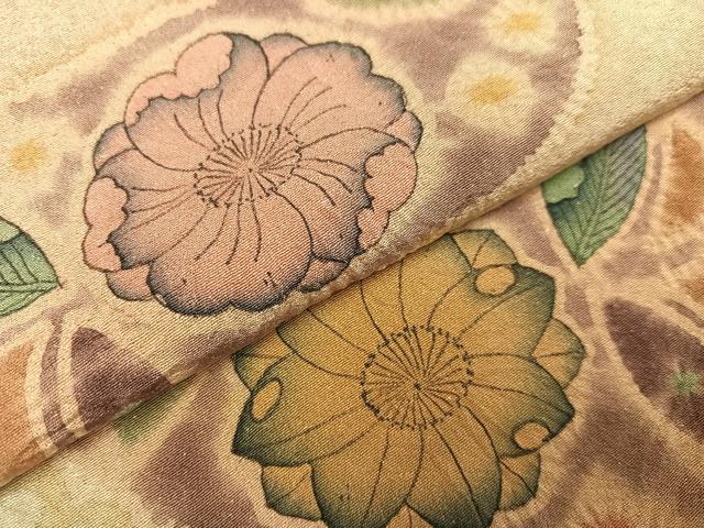 平和屋着物○伝統工芸士 水野保 保辻が花染 訪問着 絞り 金