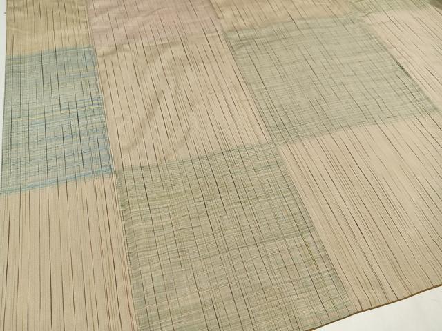 平和屋着物○上質な紬 変わり市松 正絹 逸品 AAAZ8862ph