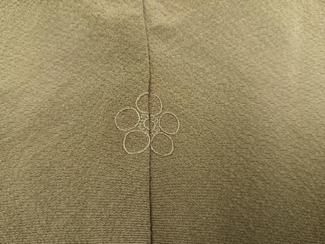 平和屋着物○上質な色無地 油色 正絹 逸品 AAAZ8864ph