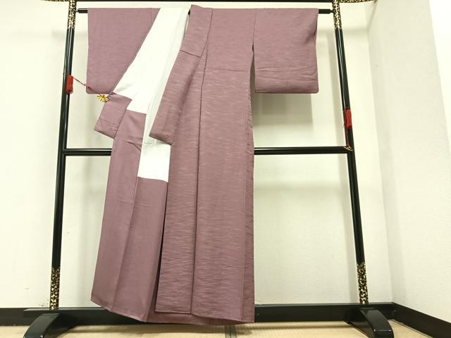 平和屋着物●上質な色無地　丸地紋　飴色　正絹　逸品　AABB6444zg 平和屋着物○上質な色無地 丸地紋 飴色 正絹 逸品 AABB6444zg 平和屋