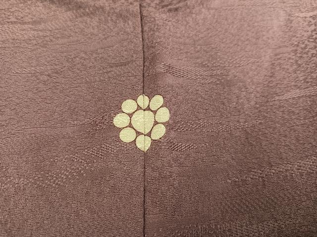 平和屋着物■上質な色無地　蘇芳香色　逸品　未使用　dy4336 平和屋着物□上質な色無地 花唐草地紋 蘇芳香色 正絹 逸品