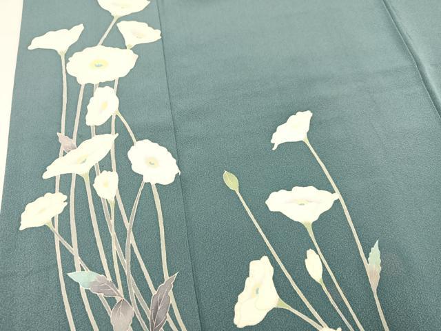 平和屋着物○本加賀友禅作家 寺西英樹 訪問着 草花文 正絹 逸品