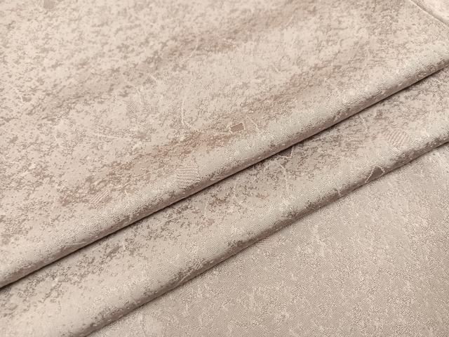 平和屋着物●上質な色無地　草木地紋　枯野色　正絹　逸品　AAAZ8916ph