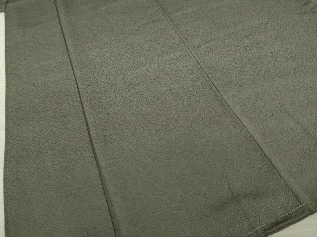 平和屋着物○京加賀友禅 百貫達雄 色無地 海松茶色 正絹 逸品