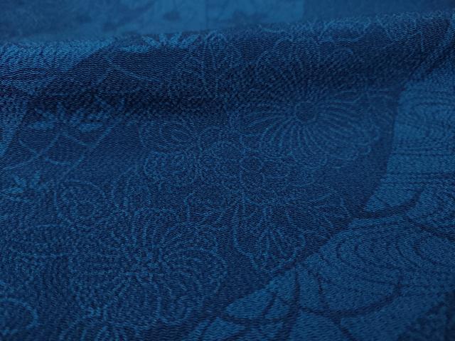 平和屋着物●上質な小紋　辻が花　本藍染　反端付き　正絹　逸品　未使用　AAAZ8956ck 平和屋着物○上質な小紋 辻が花 本藍染 反端付き 正絹 逸品 未