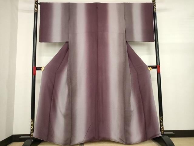 平和屋着物■極上　訪問着　江戸小紋　万筋　白×空五倍子色　暈し染め　反端付き　逸品　未使用　CYAA3627s5 平和屋着物□極上 訪問着 江戸小紋 万筋 白×空五倍子色