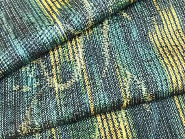 平和屋着物▽紬　単衣　抽象文様　AAAZ9001fy