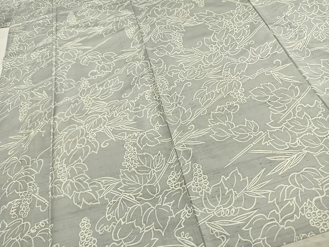 平和屋着物▽石川県指定無形文化財 牛首紬 白山工房 手織り 単