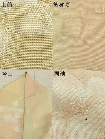 平和屋着物▽上質な小紋　単衣　地紋起こし　草花文　暈し染め　正絹　逸品　AAAZ9037fy_6