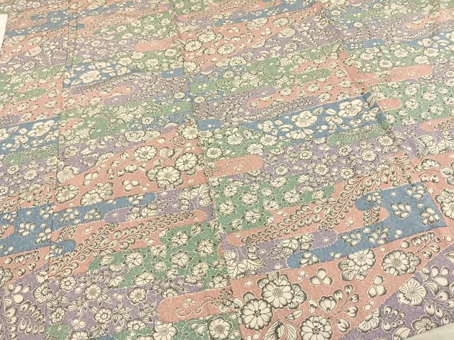 平和屋着物▽上質な小紋　単衣　辻が花　ロング丈　正絹　逸品　AAAZ9038fy 平和屋着物▽上質な小紋 単衣 辻が花 ロング丈 正絹 逸品 AAAZ9038fyの