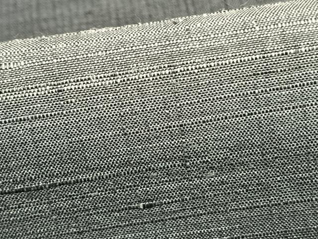 平和屋着物▽伝統工芸士 馬渕登作 玉糸紬 単衣 横段