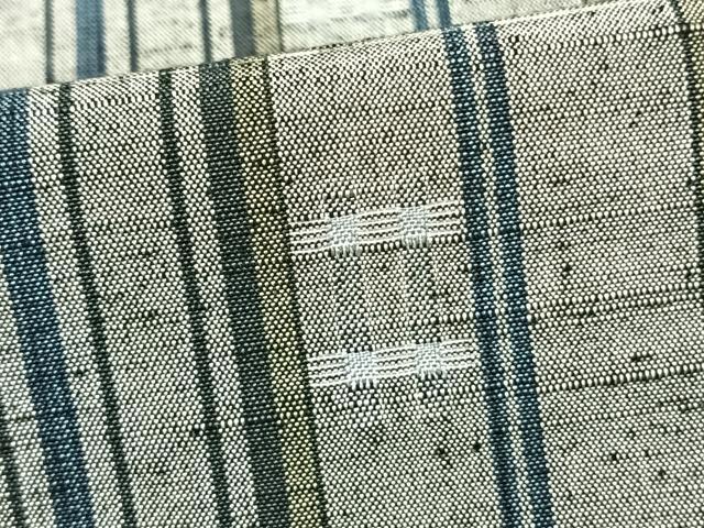 平和屋着物▽上質な紬　単衣　縞　正絹　逸品　AAAZ9082fy 平和屋着物▽上質な紬 単衣 縞 正絹 逸品 AAAZ9082fy 紬