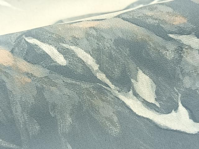 平和屋着物▽訪問着　単衣　作家物　手描き　風景文　暈し染め　正絹　逸品　AAAZ9087fy_5