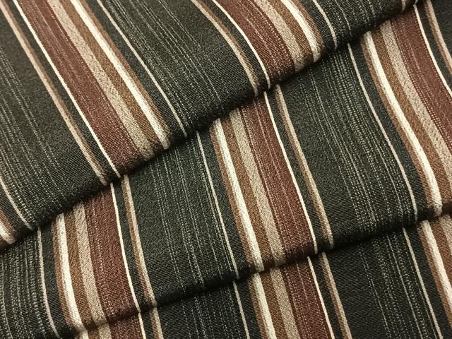 平和屋着物▽お召　単衣　間道　正絹　逸品　未使用　AAAZ9118fy