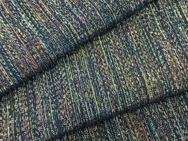 平和屋着物▽上質な紬　単衣　霞文　正絹　逸品　AAAZ9121fy