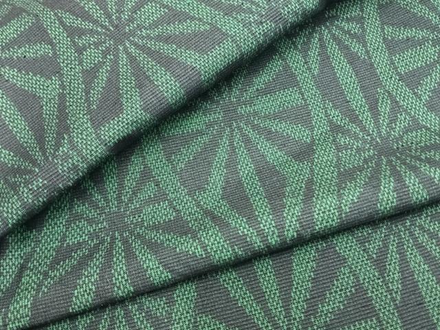 平和屋着物▽上質な紬　単衣　立涌文　正絹　逸品　AAAZ9140fy