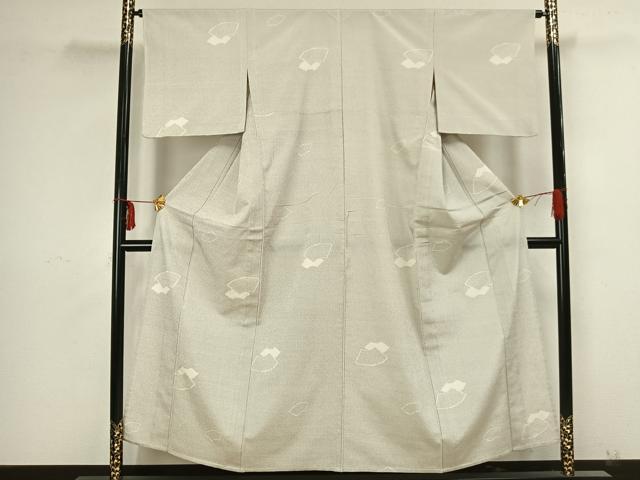 平和屋着物▽本塩沢　単衣　110亀甲　地紙文　正絹　逸品　AAAZ9169fy 平和屋着物▽本塩沢 単衣 110亀甲 地紙文 正絹 逸品 AAAZ9169fy