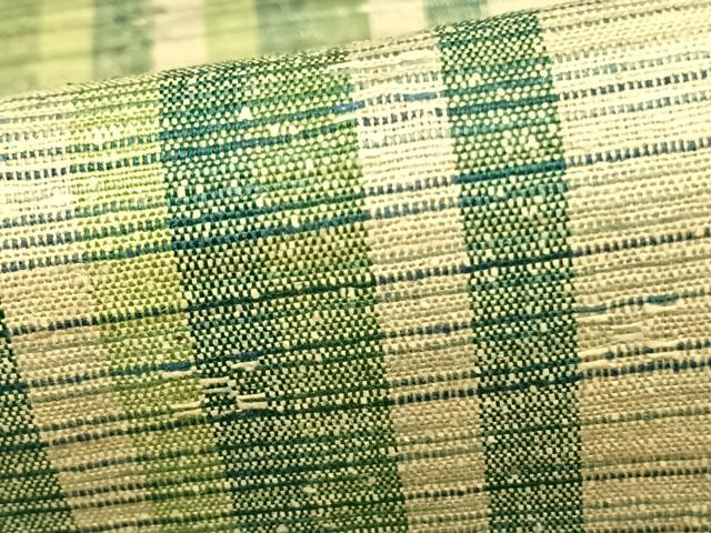 平和屋着物▽上質な紬 単衣 縞 正絹 逸品 AAAZ9197fy