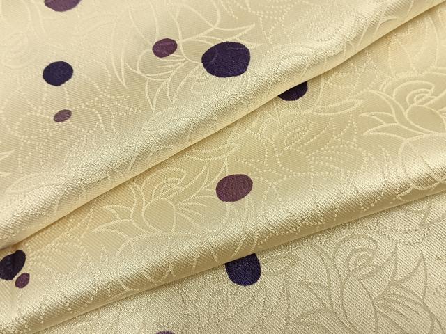 平和屋着物▽上質な小紋　単衣　水玉　正絹　逸品　AAAZ9207fy