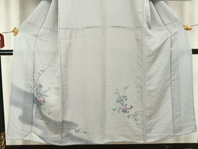 平和屋着物▽訪問着　単衣　草花文　正絹　逸品　AAAZ9253fy 平和屋着物▽訪問着 単衣 草花文 正絹 逸品 AAAZ9253fy 【公式通販】