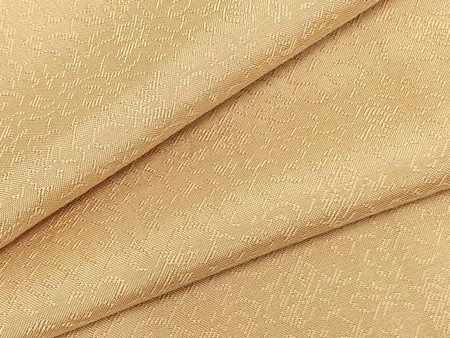 平和屋着物▽上質な色無地　単衣　飴色　正絹　逸品　AAAZ9280fy