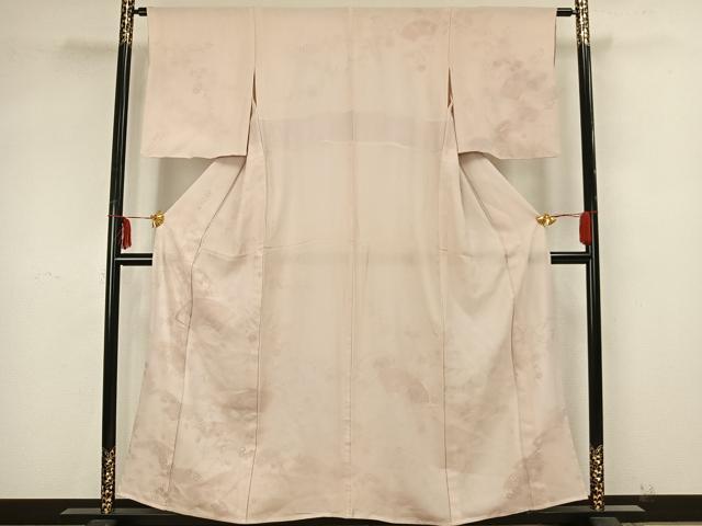 平和屋着物▽訪問着　無双　紗袷　紗×絽　地紙草花文　正絹　逸品　AAAZ9295fy