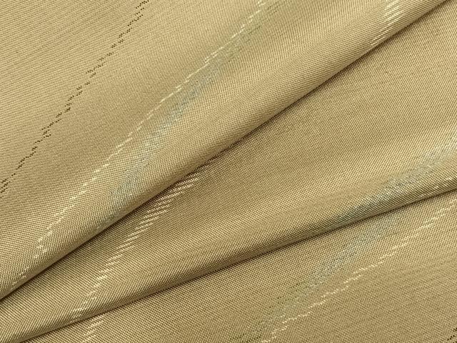 平和屋着物▽本場大島紬　単衣　変わり縞　正絹　逸品　AAAZ9303fy