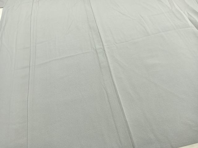 平和屋着物▽上質な色無地 単衣 灰青色 正絹 逸品 AAAZ9327fy