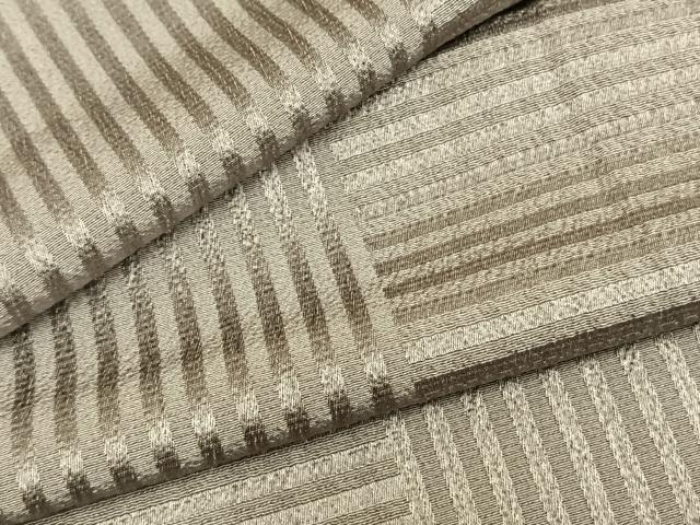 平和屋着物▽上質な小紋　単衣　市松文　正絹　逸品　AAAZ9374fy