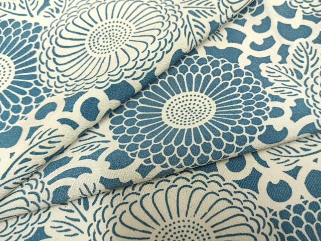 平和屋着物▽上質な小紋　単衣　型染め　草花文　正絹　逸品　AAAZ9391fy