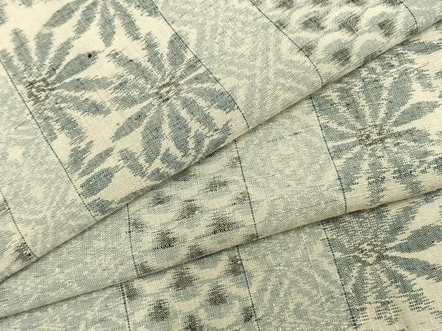 平和屋着物▽上質な紬　単衣　花間道　正絹　逸品　AAAZ9493fy