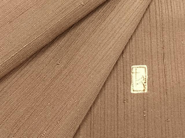 平和屋着物▽加賀友禅の巨匠　初代　由水十久監修　紬　単衣　色無地　鴇浅葱色　正絹　逸品　未使用　AAAZ9507fy