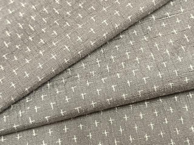 平和屋着物▽上質な紬　単衣　蚊絣　正絹　逸品　AAAZ9510fy