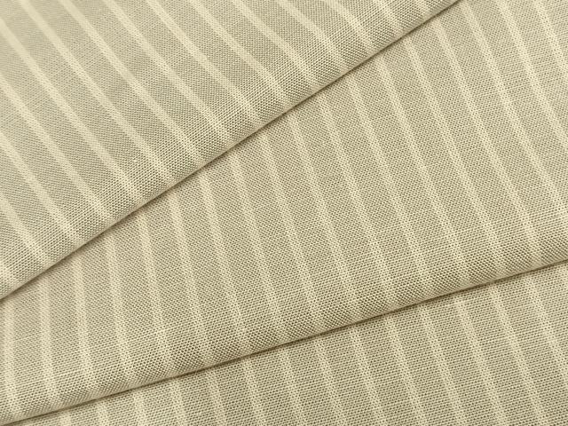 平和屋着物▽上質な小紋　単衣　縞　綿　逸品　未使用　AAAZ9559fy