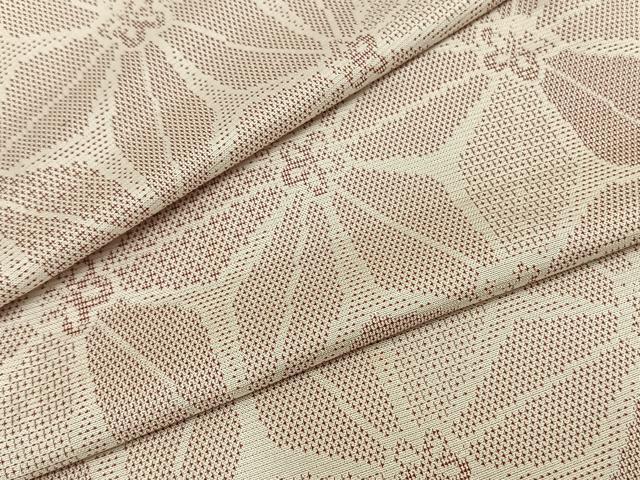 平和屋着物▽お召　単衣　花づくし　正絹　逸品　AAAZ9566fy