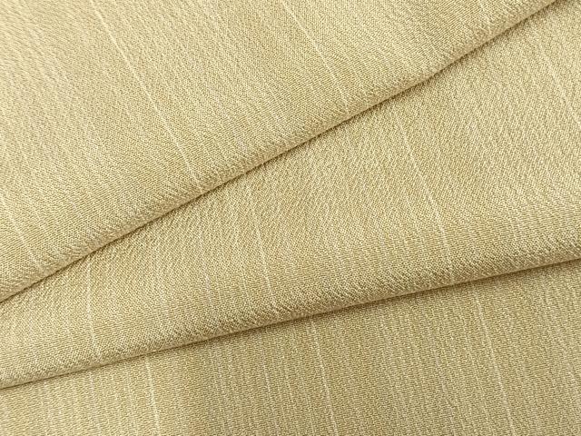 平和屋着物▽お召　単衣　縞　正絹　逸品　AAAZ9577fy