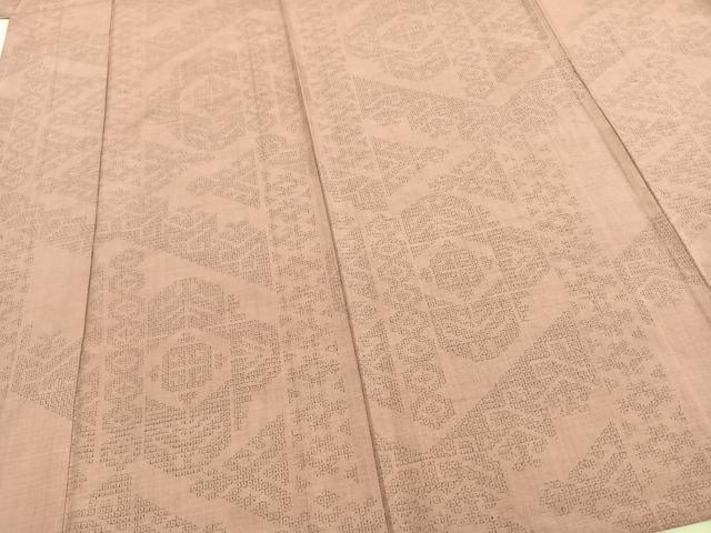平和屋着物▽結城紬　単衣　80亀甲　幾何学文様　正絹　逸品　AAAZ9601fy 平和屋着物▽上質な紬 単衣 幾何学文様 正絹 逸品 AABC3809fy 【公式通販】