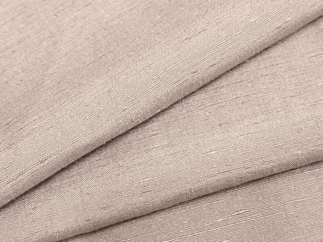 平和屋着物▽上質な紬　単衣　色無地　紅藤色　正絹　逸品　AAAZ9615fy